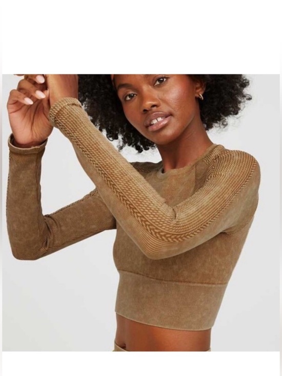 Offline Tops - Offline by Aerie Acid Wash Crop Long Sleeve